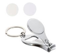 LIGHTAOTAO Lot de 2 Porte-Clés Multifonctions en Acier Inoxydable Ciseaux à Ongles Décoratifs, Accessoires en Aluminium pour Décoration et Coupe à Domicile Bureau