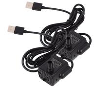 LIGHTAOTAO Mini Pompe à Eau USB Submersible 2pcs pour Aquarium et Fontaine de Jardin, Matériau Abs Noir, Compacte et Facile à Utiliser pour Intérieur et Extérieur