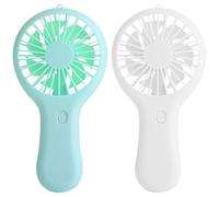 LIGHTAOTAO Mini Ventilateur Portable Rechargeable USB 2pcs en Abs, Ventilateur Individuel Compact et Pratique pour Fête, pour Camping et Usage Intérieur