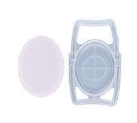 LIGHTAOTAO Moule à Miroir Ovale en Silicone Réutilisable et Solide Lentille Acrylique pour Décoration Intérieure et Présent d'anniversaire Créatif