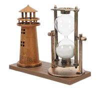 LIGHTAOTAO Ornements de Sablier Vintage en Plastique Doré, Minuterie Multifonction pour Décoration Rétro de Bureau et Salon, Design Artistique Délicat