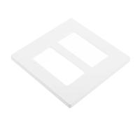 LIGHTAOTAO Plaque Murale et Protection Murale Esthétique en PC à Double Sortie Blanche Design Minimaliste et Élagnant Cache Interrupteur sans Vis pour Prise Multiple