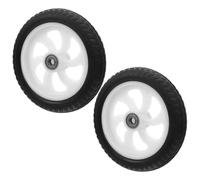 LIGHTAOTAO Roues Pivotantes Remplacement Robuste Surface Non Marquante en Caoutchouc Lot de 2 pour Chariot de Supermarché Compatibles pour Utilisation Extérieure