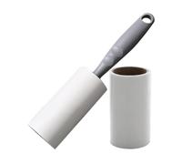 LIGHTAOTAO Rouleau Adhésif Anti-Peluches pour Vêtements et Literie, Facile à Utiliser, Léger et Pratique à Transporter, 1 Set avec Papier Adhésif de Rechange en PP et Papier Blanchi