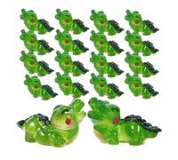 LIGHTAOTAO Statuette Crocodile Miniature 30 Pièces en Résine Verte