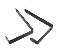 LIGHTAOTAO Support Mural en Fer Noir pour Pots de Fleurs Suspendus, Pratique et Décoratif, pour Balcon et Jardin, Lot de 1 Paire avec 2 Ancrages