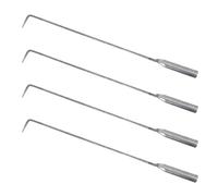 LIGHTAOTAO Tisonnier pour Foyer Intérieur en Acier Robuste, Crochet Multifonction Facile à Utiliser, Lot de 4 Pièces pour Poêle à Bois et Barbecue