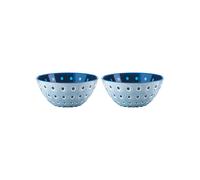 LightBlue White blue LOT 2 BOLS ⌀12CM "LE MURRINE"