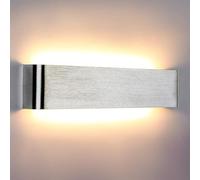 Lightess 18W Applique LED InternoLampada 40cm Alluminio Moderno | Lampada da Parete LED 18W, Alluminio 40x8x3cm, per Soggiorno Camera Letto Scale, Facile Installazione