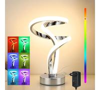 Lightess Lampe de Chevet LED, Lampe de Table Tactile Dimmable RGB, Lampe Chevet Spirale Moderne 10W, 7 Couleurs pour Chambre Salon Ambiance