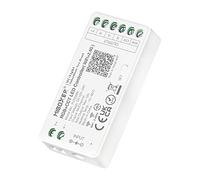 LIGHTEU®, contrôleur de bande LED WiFi Milight Miboxer RGBCCT, télécommande de commande vocale Amazon Alexa et Google et contrôle APP, pas de boîtier WiFi nécessaire, Bluetooth 4.2, FUT039W