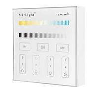 LIGHTEU®, Milight Miboxer DC3V Smart Panel Télécommande 4 Zones 2,4 GHz RF Température de couleur et luminosité B2