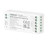 LIGHTEU®, Milight Miboxer Zigbee3.0 RGBW Contrôleur de bande LED 12 V/24 V compatible avec l'application Zigbee Amazon Echo Plus/commande vocale, FUT038Z