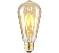 LightMe LM85057 LED E27 forme de cône 2.5 W ambré (Ø x H) 64 mm x 140 mm à filament 1 pc(s)