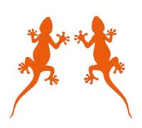 LightningSigns - Autocollants gecko pour camping-car 2 unités 14 x 8 cm (orange)
