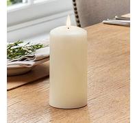 Lights4fun Bougie Pilier TruGlow® Blanche de 15cm à LED Vacillante Blanc Chaud