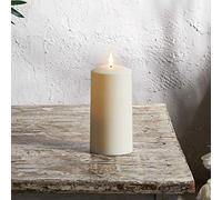 Lights4fun Grande Bougie TruGlow® LED Blanc Chaud pour Extérieur à Piles de 15 cm
