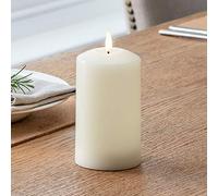 Lights4fun Petite Bougie TruGlow® à LED BLanc Chaud en Cire Véritable de 12cm