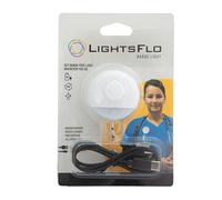 Lightsflo Badge lumineux d'infirmière portable, rechargeable, réglages de luminosité élevée/basse, lumière de nuit, rétractable, longue durée de vie, cadeau pour les nouveaux diplômés (blanc)