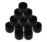 LIGIGWASH 12pcs Capuchons de Protection Flexibles en Pvc pour Filetage de Vis, Design Compact, Installation Facile, Bouchons Plastiques Noirs pour Boulons