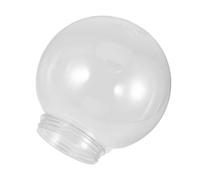 LIGIGWASH Abat-jour Design Simple en Acrylique Transparent Sphérique 25cm avec Ouverture 12cm et Éclairage Lumineux Polyvalent pour Applique Murale Extérieure