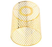 LIGIGWASH Abat-jour en fer Abat-jour de lampadaire Abat-jour moderne Motif creux Douille E27 Doré pour restaurant bar salon
