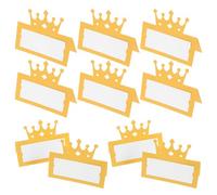 LIGIGWASH Cartes de Table Design Chevalet Élégant et Sophistiqué 50 en Papier Or de Couronne pour Mariage et Fêtes pour Banquets et Décorations de Table
