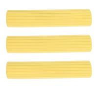 LIGIGWASH Éponge à serpillière 3 pièces 28 CM Recharge pour Balai éponge Jaune pour sols en marbre et Bois, Accessoire Absorbant pour Nettoyage intérieur Rapide