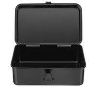 LIGIGWASH Malette Metal en Fer Noir Résistante la Rouille, Petite Boîte à Outils Portable et Amovible pour Rangement de Boîte à Outils au Garage Lieu de Travail