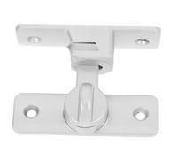 LIGIGWASH Targette de Porte en Alliage D'aluminium Argenté Verrou de Sécurité pour Portes Coulissantes et Bureaux Protection Multiple