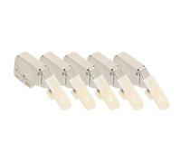 LIGIGWASH Verrou à Ressort en Acier et Nylon 5pcs, Loquet Poussoir avec Fermeture Rapide pour Portes d'Armoire, Adapté aux Meubles de Bureau et Résidentiels