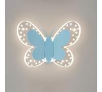 LIGKIN Applique Murale LED 10W Lampe Murale Créative Papillon Appliques Moderne Lumière Chaude Acrylique Veilleuse Chevet pour Chambre Enfant Couloir Escalier