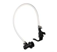 Ligne à Bière 100cm Tube PVC Alimentaire Fuite Ligne à Bière(B) | Robinet pique-nique inclus, tube clair 50cm, connecteur verrou bille, pinces inox, installation facile