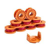 Ligne de bobines de Rechange pour Coupe-Bordures WG163 WG155 WG180 Compatible avec Worx WA0010, Bouchon d'alimentation Automatique Weed Eater String, Ligne de Coupe-Bordure sans Fil