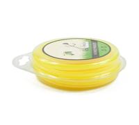 Ligne de Coupe-bordures en Nylon pour Gazon, Rouleau Long Jaune | Faible Bruit, Grosse , pour Taille-herbe Essence, Électrique et Batterie, Distributeur Mural