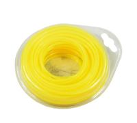 Ligne de Coupe-bordures en Nylon, Rouleau Long pour Herbe, Jaune | Usage sur Modèles Essence, Électriques Batterie, Fonctionnement Plus Silencieux, Sachet Distributeur Mural