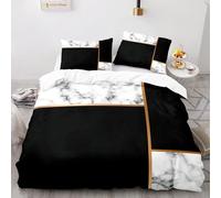 Ligne De Marbre Housse Couette X Cm Polyester-Coton Parures De Lit Anti-Allergique Housse Couette Ado Avec Taies D'oreiller Xcm