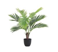 Ligne Déco - Palmier Areca Artificiel 60cm | Plante Artificielle Pot Plastique Noir Intérieur Imitation Terre | Decoration Maison Élégante et Réaliste | Fausse Plante Palmier Interieur