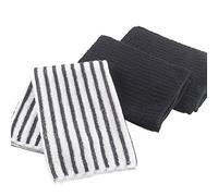 Lot de 3 Torchons Microfibre Cuistot 40cm Noir