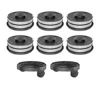 Ligne et couvercle pour débroussailleuse, bobine + capuchon pour débroussailleuse pour Einhell GC-ET 4530 3405685, bobines de rechange et recharges de fil