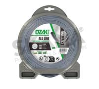 JARDIN PRATIQUE Fil nylon alu line OZAKI pour débroussailleuse - Ø: 2 mm - L 126 m