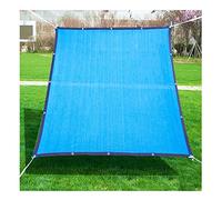 LIGUOYI Voile Dombrage Rectangle Pergola 4x3m, Bleue Ecran HDPE D'intimité avec Corde Libre Ombrage Perméable À l'eau Et Respirant Protection UV 85% Fait sur Mesure De Plein Air Écran Solaire