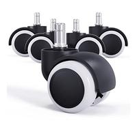 LIHAO 5pcs Roulettes Universelles et Résistantes à l’abrasion pour Sols Durs (10/50 mm roulettes)