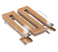 LIHAO Générateur de Fumée Froide Fumoir Poisson Viande en Acier Inoxydable Pour Grille BBQ avec Brosse de Nettoyage, Carré