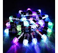 LIHAO Lampes Led Ballons Lumière Décorative, Mini Led Lumineuses pour Décoration de Mariage, Fête, Anniversaire, Noël, Halloween Soirée- Blanc Chaud (30pcs multicolore)