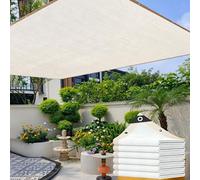 LIHDNGXM Filet d'ombrage agricole Blanc 95% avec œillets, Couverture de Protection Solaire pour Plantes, poulaillers, terrasse, Potager, Niche et enclos(26x62ft)
