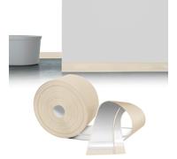 LIHIQIYA Plinthe Souple Autoadhésive Beige, 3M Plinthe Adhesive PVC, Plinthe Autocollante Flexible, Plinthe Souple Pliable Convient pour Cuisine et Salle de Bain, Corniere PVC Autocollante 50x20mm