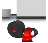 LIHIQIYA Plinthe Souple Autoadhésive Noir PVC Plinthe Adhesive 50x20mm 6m