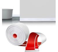 LIHIQIYA Plinthe souple autocollante - Blanc - 12 m - 30 x 30 mm - Barre de finition en PVC flexible - Pour salle de bain, cuisine, salle de bain