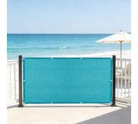 LIHUANE Brise Vue pour Balcon 140 x 250 cm Protection UV Résistant Aux Déchirures Cache Vue Balcon Facile a Poser pour Exterieur Terrasse Jardin et Serre Câble, Bleu Ciel